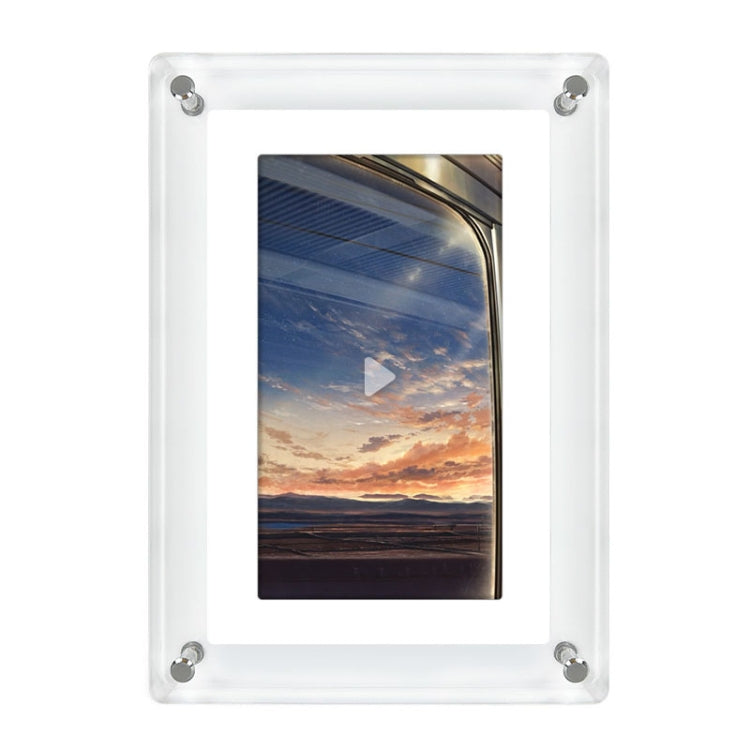 5 Inch HD Digital Photo Frame Crystal Advertising Player 1080P Motion Video Picture Display Player, 5 Inch (US Plug), 5 Inch (EU Plug), 5 Inch (UK Plug)