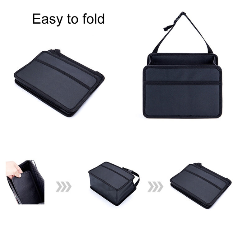 Car Hanging Garbage Bag Multifunctional Folding Storage Box, H611 Woven Pattern, H613 Litchi Pattern, H615 Oxford Cloth