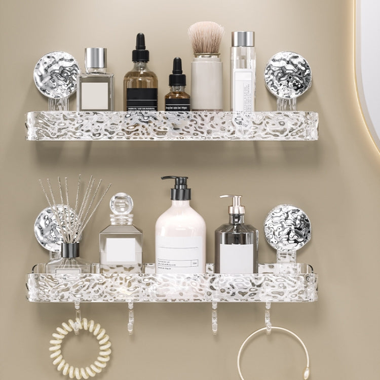 Bathroom No-Punch Suction Cup Shelf Household Restroom Wall Mounted Organizing Rack