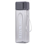 Simple Square Mug Portable Leak-Proof Plastic Cup Sports Camping Bottle, 500ml