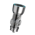 QIAKEY Vehicle Dual Port Fast Charging Charger One To Two Cigarette Lighter, TK518 Coffee, TK518 Blue, TK515 Coffee, TK515 Blue, TK519 Coffee