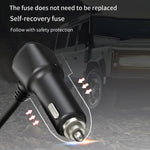 120W Digital Display Cigarette Lighter Car Fast Charging Charger