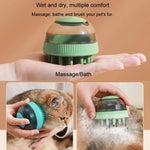 Pet Cleaning Supply Capsule Refillable Shower Gel Type Cats Dogs Bathing Massage Brush