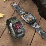 C20Plus 1.81-inch Health Monitoring Waterproof Bluetooth Call Smart Watch, Camouflage Green