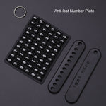 For Great Wall Haval Car Key Cover Multifunctional Keychain Anti-Lost Number Plate, A, B, C, D, E, F