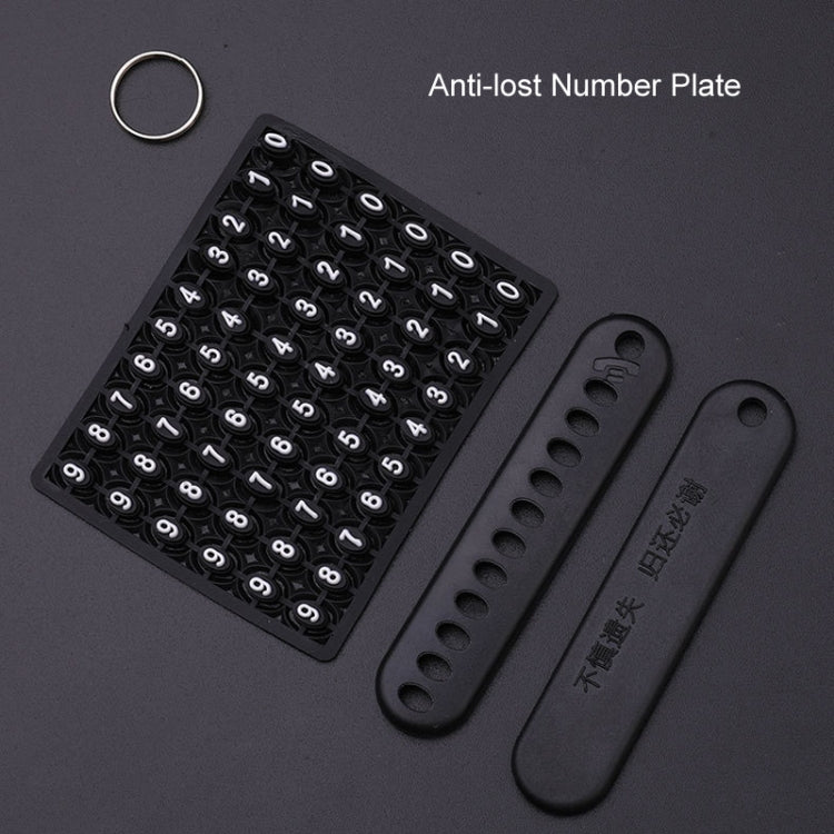 For Citroen Car Key Cover Multifunctional Keychain Anti-lost Number Plate, A, B, C, D