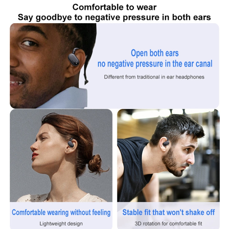 Hanger Type Stereo Outside Sound Bluetooth Earphones With Charging Bin