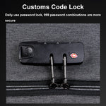 Large Capacity Password Lock Anti-Theft Laptop Backpack With USB Port, 16 inch