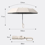 Fully Automatic Rain Or Shine Umbrella Foldable Unisex Sun Shade Umbrella, Forward Beige 105cm, Forward Blue 105cm, Forward Gray 105cm, Forward Beige 125cm, Forward Blue 125cm, Forward Gray 125cm, Reverse Beige 105cm, Reverse Blue 105cm                ...