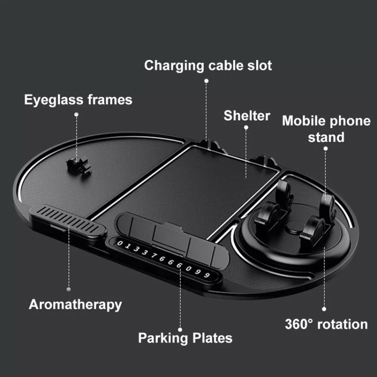 Car Phone Holder Center Console Silicone Anti-skid Pad, CH09