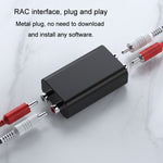 RCA Audio Ground Loop Isolator Anti-Interference Noise Reducer Eliminate Current Sound Bluetooth Receiver, Square, Ellipse
