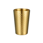 304 Stainless Steel Hammer Mug Thickened Double-Layer Restaurant Tea Cups, 175ml, 260ml, 300ml, 350ml, 450ml