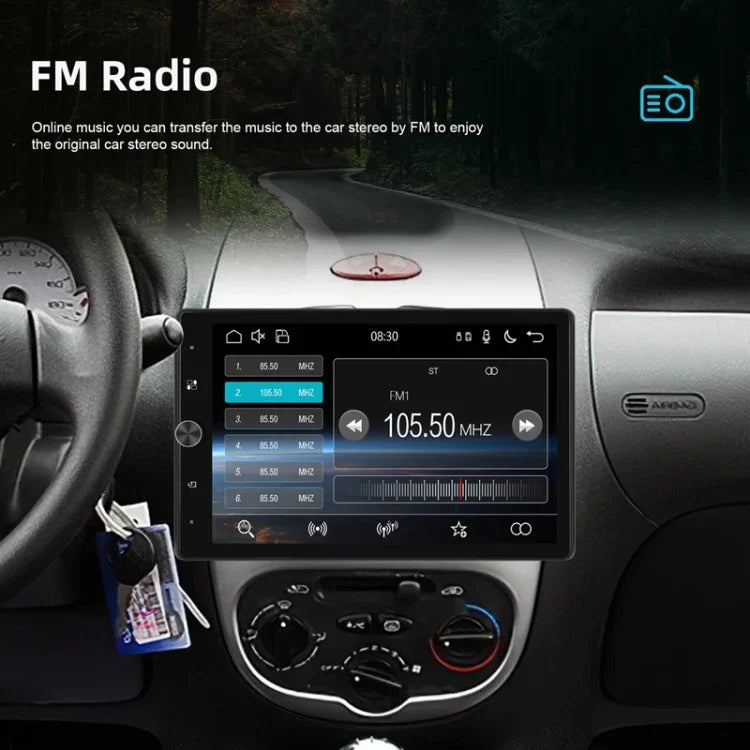 10.4 Inch MP5 Single Butt Vertical Screen Manual Rotation Android Navigation With Wireless Carplay Backup Camera