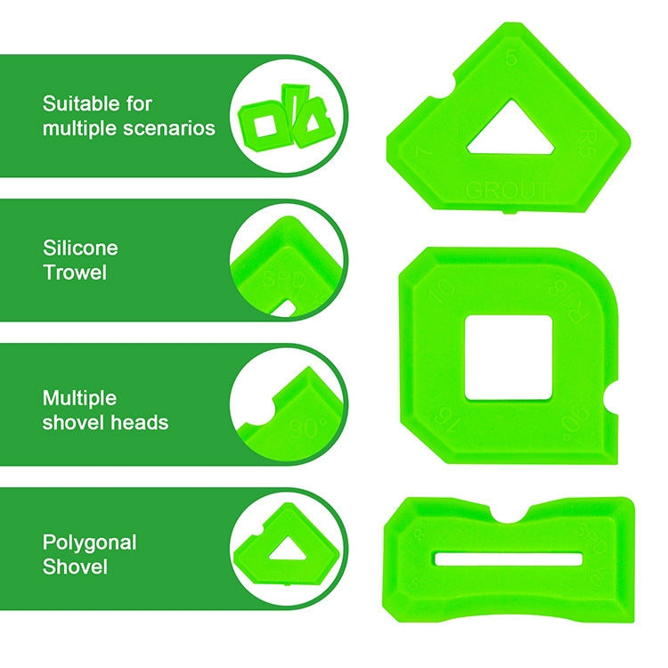 2sets Multifunctional Glue Scraper Silicone Seam Scraper