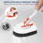 Shower Cleaning Brush With 52 Inch Adjustable Handle Tub Tile Scrubber Brush, Set 1, Set 2, Set 3, Set 4, Set 5
