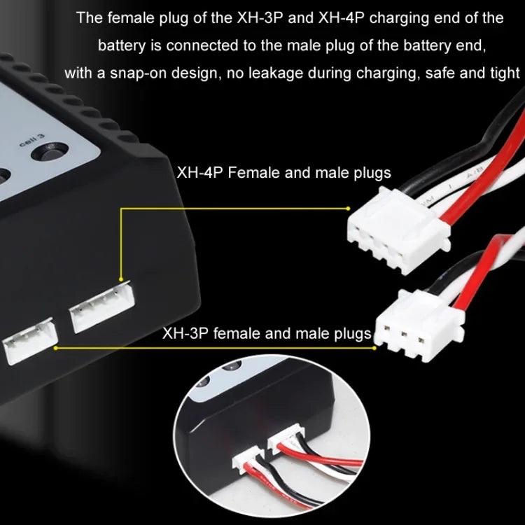 ImaxRC 7.4V/11.1V 2S/3S Model Aircraft Drone Lithium Battery Intelligent Balance Charger, US Plug