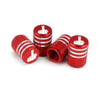 4pcs Laser Ioon Car Tire Modification Universal Valve
