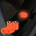 4pcs /Set Luminous Car Motorcycle Tire Modified Valve Cap, Orange Red White Skull, Orange Red Black Flag, Orange Red Red Skull, Orange Red Sports Car, Pink White Skull, Pink Black Flag, Pink Red Skull, Pink Sports Car, Yellow White Skull               ...
