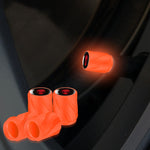 4pcs /Set Luminous Car Motorcycle Tire Modified Valve Cap, Orange Red White Skull, Orange Red Black Flag, Orange Red Red Skull, Orange Red Sports Car, Pink White Skull, Pink Black Flag, Pink Red Skull, Pink Sports Car, Yellow White Skull               ...