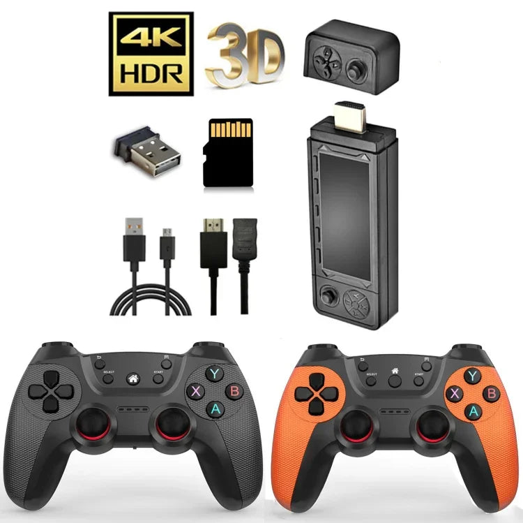 X9 Ultra Video Game Stick Console With 2.4G Double Wireless Controller, 64GB 37000+ Games, 128GB 42000+ Games, 256GB  60000+ Games