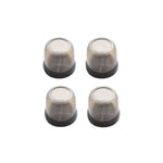 4pcs / Set Thickened Wear-Resistant Table And Chair Leg Covers Household Quiet Non-Slip Stool Foot Protector, Mini Small Round Transparent, Mini Small Round Light Gray, Mini Small Round Light Brown, Mini Small Square Transparent                        ...