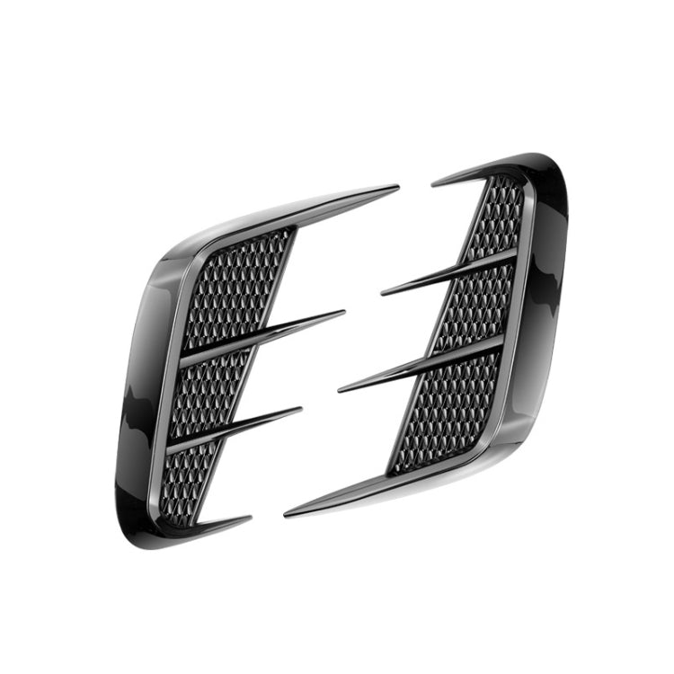 Universal Car Fender Soft Glue Decorative Car Stickers, Bright Black, Carbon Fiber