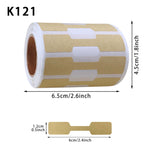Jewelry Price Decoration Kraft Paper Handmade Stickers, K121, K122, K123