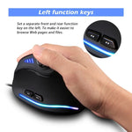 ZELOTES C18 11-Keys RGB Vertical Grip Ergonomic Joystick Programming Gaming Wired Mouse, C18