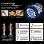 5 in 1 Hot Air Comb Automatic Curling Negative Ion Hair Dryer, Gray EU Plug, Gray UK Plug, Gray US Plug, Blue Gold US Plug, Black Gold EU Plug, Black Gold UK Plug