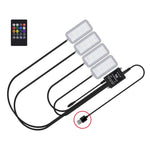 Eight-Color LED Voice Control Car Music Rhythm Atmosphere Light, 5V USB Remote Control, 5V USB APP, 5V USB APP + Remote Control, 5V USB With Switch Remote Control, 5V USB With Switch APP, 5V USB With Switch APP + Remote Control                         ...
