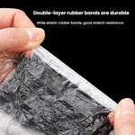 150pcs /Pack Disposable Shower Caps Waterproof Clear Hair Cap 23.5cm, PE