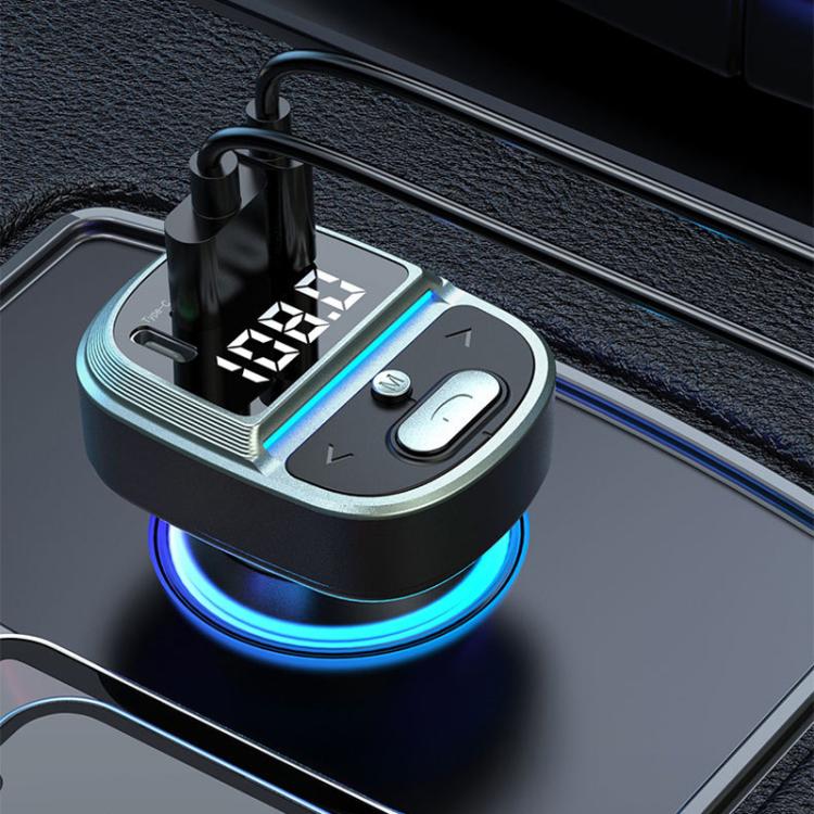Car Voltage Digital Display Fast Charger Vehicle MP3 Bluetooth Player, GZ07