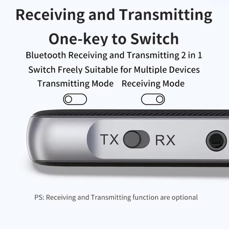 Car Bluetooth Receiver Transmitter 2 In 1 Bluetooth Audio Adapter, GR11