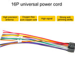 Palminfo Android Navigation Cable 7-Heads Audio Cable 16 Pin Power Cord GPS Antenna 4 Pin 6 Pin USB Cable Rear View Line, 6pcs / Set