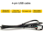 Palminfo Android Navigation Cable 7-Heads Audio Cable 16 Pin Power Cord GPS Antenna 4 Pin 6 Pin USB Cable Rear View Line, 6pcs / Set