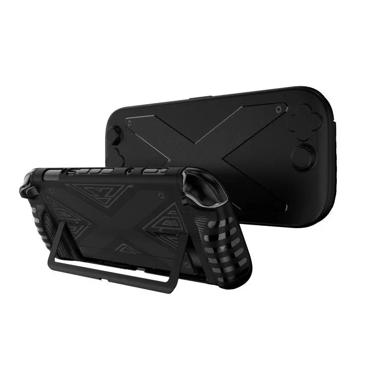 For Nintendo Switch 2 PC + TPU Split Cover With Panel Set Protective Shell, PC + TPU Panel Black, PC + TPU Panel White
