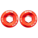 2pcs ZTTO Bicycle Aluminum Alloy Crank Cover Mountain Bike Crank Screws, M18 Black, M18 Red, M18 Blue, M19 Black, M19 Red, M19 Blue, M20 Black, M20 Red, M20 Blue