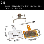 2pairs ZTTO Bicycle Metal Sintered Cable Mountain Road Bike Electrical Scooter Disc Brake Linings, 01B, 01E, 01F, 02D, 02F, 861, 944