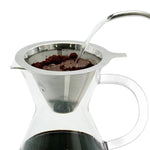 304 Stainless Steel Coffee Filter Reusable Mesh for Pour Over/Drip Coffee Maker, 1-2 Cups, 2-4 Cups, 4-6 Cups