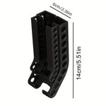 Wall-Mounted Battery Organizer Holds 10 AA & 10 AAA Batteries Space-Saving Battery Storage Rack
