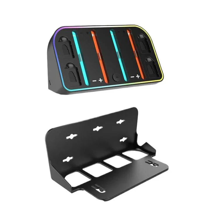 For Nintendo Switch 2 JoyCon Wall-Mounted Charging Dock with RGB Lighting, HBS-2807