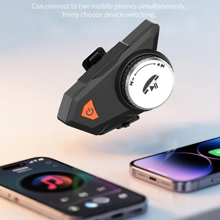 M9 Motorcycle Helmet Bluetooth Headset IPX6 Waterproof,  Auto Answer, HD Sound for Riders/Delivery/Group Intercom, M9