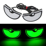 2pcs Motorcycle License Plate Screw Light Modifications Universal Decorative Car Lights, Triangle Light Blue, Triangle Light Red, Triangle Light Green, Semicircular Light Blue, Semicircular Light Red, Semicircular Light Green