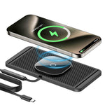 Car Magnetic Avoid Camera Wireless Charging Anti-slip Pad, USB Interface 1m, TYPE-C Interface 1m, USB Interface 0.3m, TYPE-C interface 0.3m