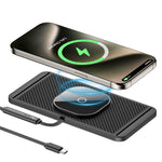 Car Magnetic Avoid Camera Wireless Charging Anti-slip Pad, USB Interface 1m, TYPE-C Interface 1m, USB Interface 0.3m, TYPE-C interface 0.3m
