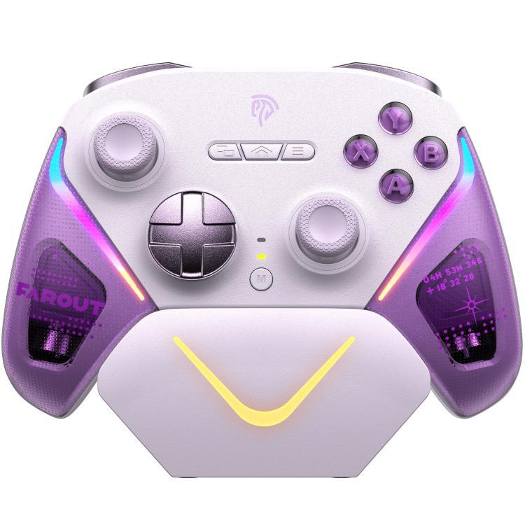 EasySMX D10 Wireless Gaming Controller with Dual-Mode Triggers & TMR Hall Effect Joysticks Charging Dock for PC/Switch/Phone/Steam