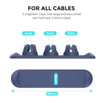 AhaStyle PT-CY15 3 In 1 Magnetic Silicone Cable Organizer Desktop Cable Storage Stand