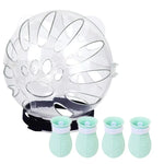 Cat Space Hood Anti-Bite Mouth Cover + Second-Generation Foot Cover, Small Light Green, Small Pink, Small Light Blue, Large Light Green, Large Pink, Large Light Blue