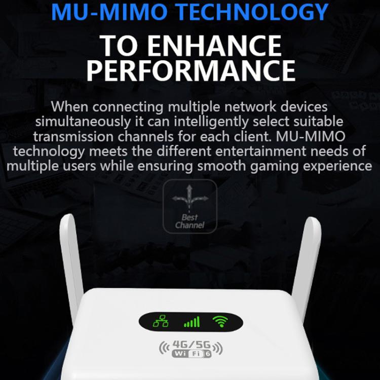 European/Asian /African Edition 4G Mini CPE Wireless SIM Card Router Portable WiFi Hotspot, EU Plug, Q30