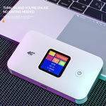 MF801 4G CAT7 Dual Band Portable WIFI LTE 300M Wireless Plug-in Router Color Screen Mobile Hotspot, MF801
